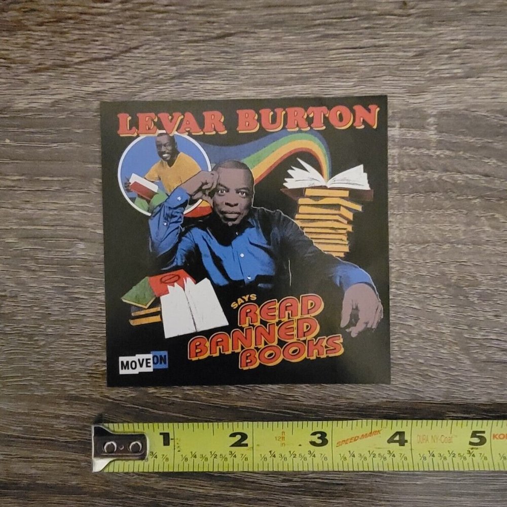 Read Banned Books Vinyl Sticker